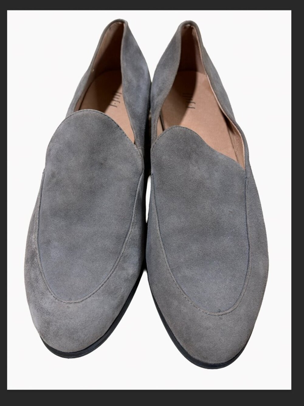 J.Jill Gray Suede Slip-On Loafers Style SHU135691 Leather Size 11